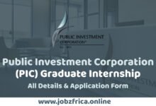 Public Investment Corporation (PIC) Graduate Internship